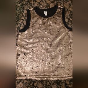 GAP Gold Sequin Tank Top